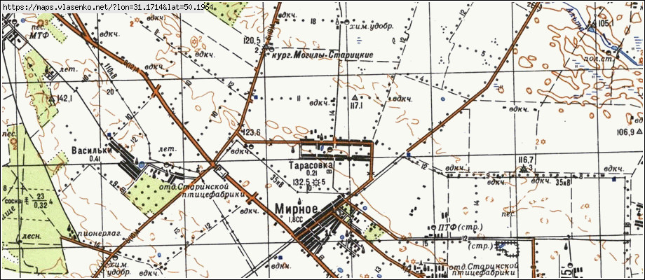 Карта ТАРАСІВКА, Київська область, Бориспільський район