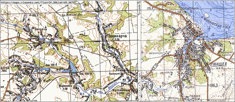 Карта ПАНІКАРЧА, Київська область, Кагарлицький район