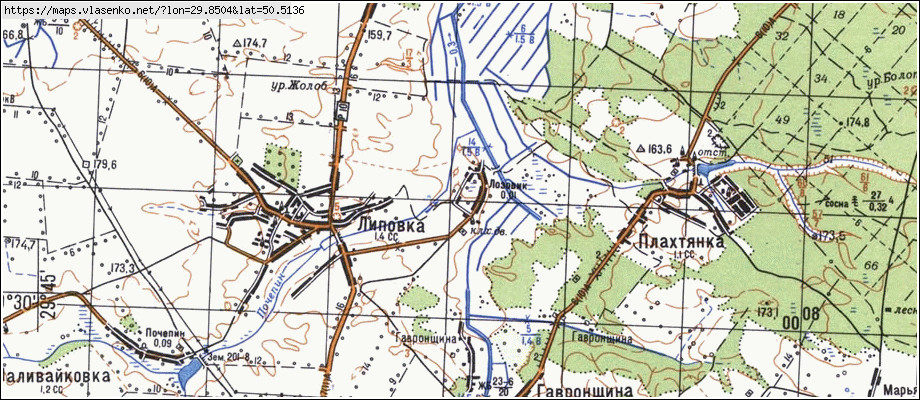 Карта ЛОЗОВИК, Київська область, Макарівський район