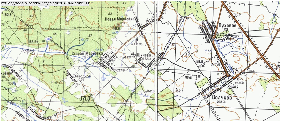 Карта ШКНЕВА, Київська область, Поліський район