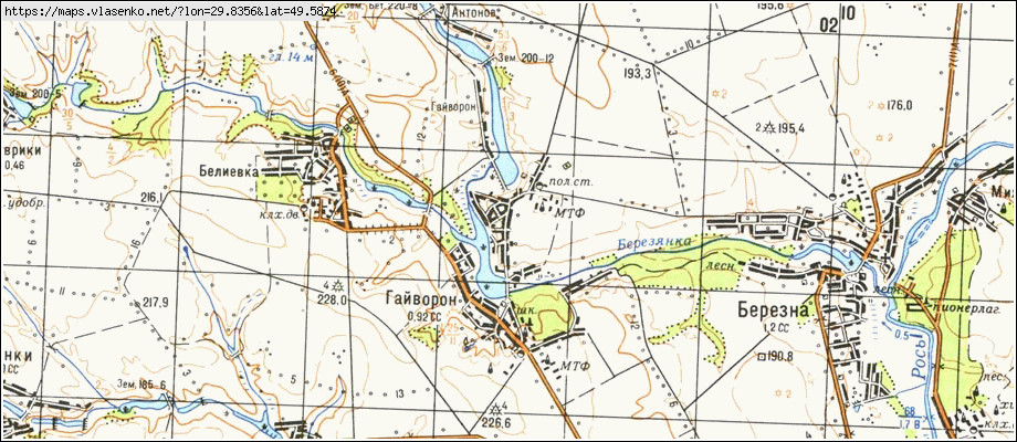 Карта ПЕТРАШІВКА, Київська область, Володарський район