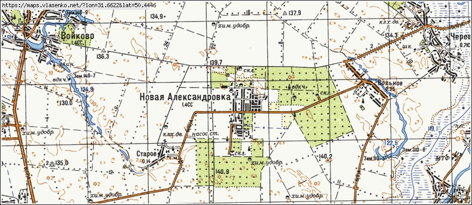 Карта НОВА ОЛЕКСАНДРІВКА, Київська область, Згурівський район