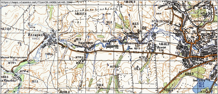 Карта ЗАХІДНЕ, Луганська область, Антрацитівський район