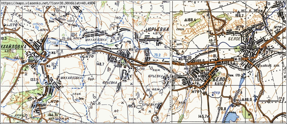 Карта ЮР'ЇВКА, Луганська область, Лутугинський район