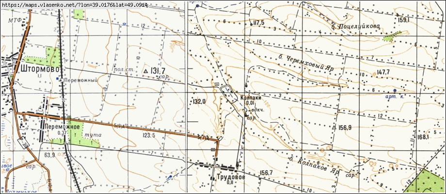 Карта КОВПАКИ, Луганська область, Новоайдарський район