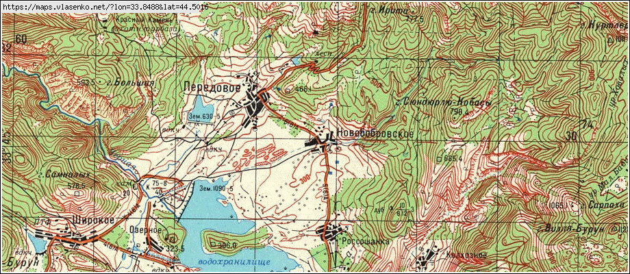 Карта НОВОБОБРІВСЬКЕ, м Севастополь область, м.Севастополь район