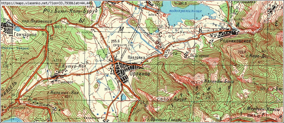 Карта ПАВЛІВКА, м Севастополь область, м.Севастополь район