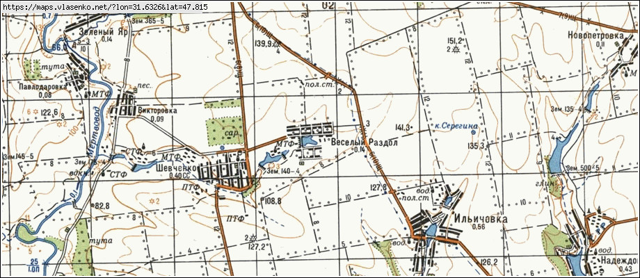 Карта ВЕСЕЛИЙ РОЗДОЛ, Миколаївська область, Братський район
