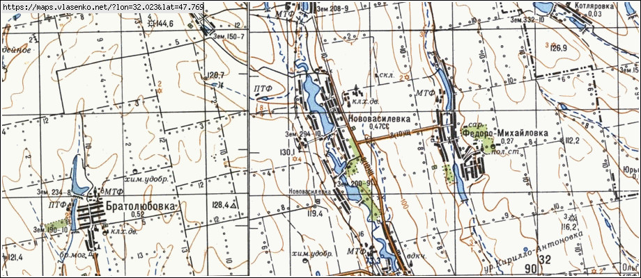Карта НОВОВАСИЛІВКА, Миколаївська область, Єланецький район
