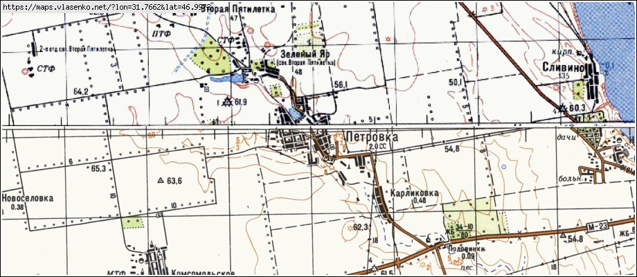 Карта ПЕТРІВКА, Миколаївська область, Миколаївський район