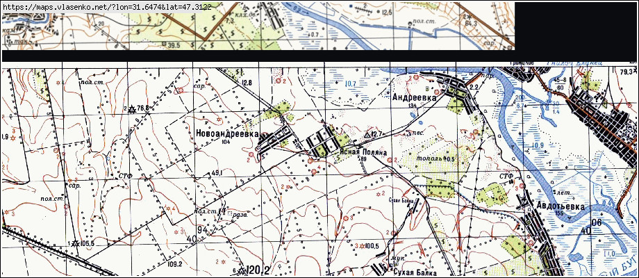 Карта ЯСНА ПОЛЯНА, Миколаївська область, Миколаївський район