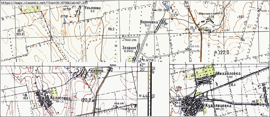 Карта ЗЕЛЕНЕ, Миколаївська область, Веселинівський район