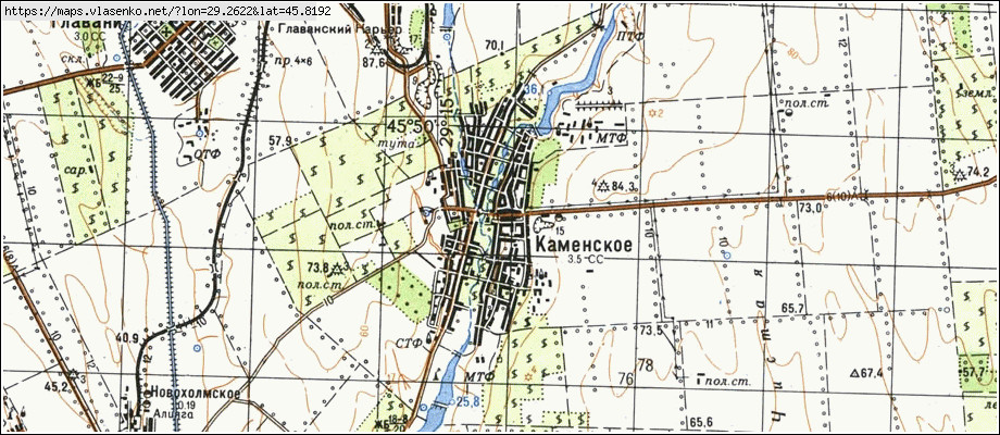 Карта КАМ'ЯНСЬКЕ, Одеська область, Арцизький район