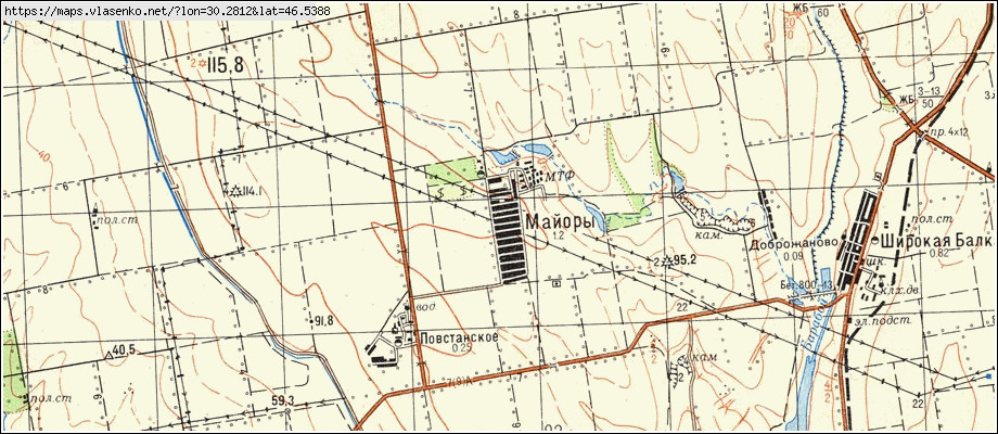 Карта МАЙОРИ, Одеська область, Біляївський район
