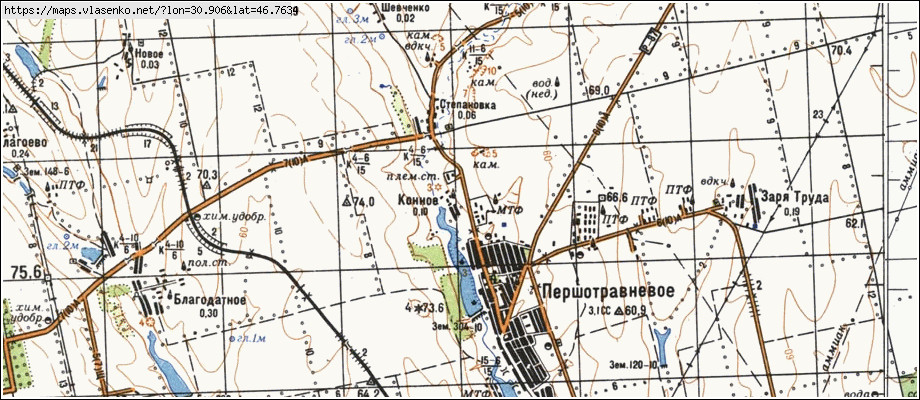 Карта КІННЕ, Одеська область, Комінтернівський район