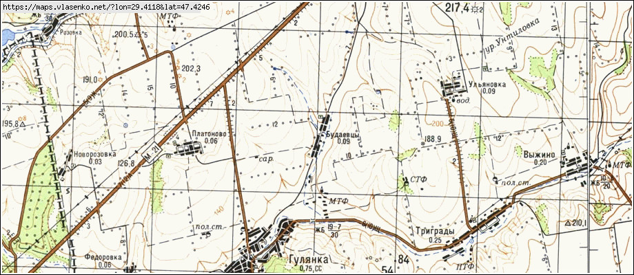 Карта БУДАЇВЦІ, Одеська область, Красноокнянський район
