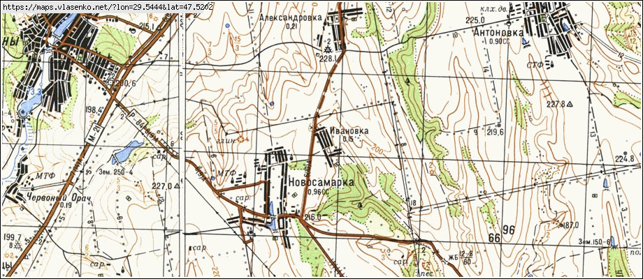 Карта ІВАНІВКА, Одеська область, Красноокнянський район