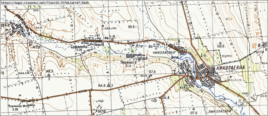 Карта ПЕРЕМОГА, Одеська область, Миколаївський район