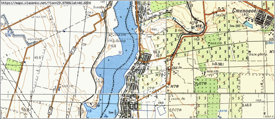 Карта ЛИМАНСЬКЕ, Одеська область, Роздільнянський район