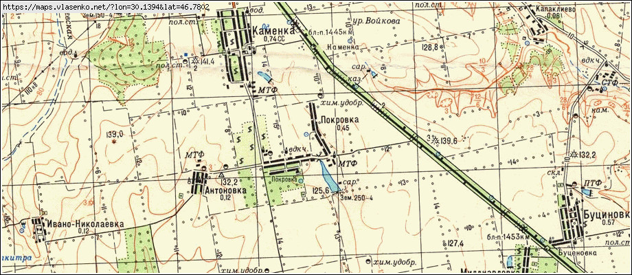 Карта ПОКРОВКА, Одеська область, Роздільнянський район