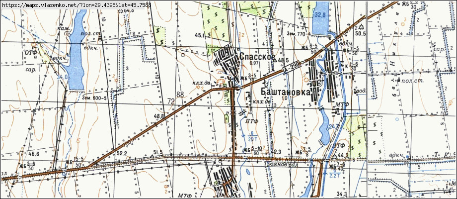 Карта СПАСЬКЕ, Одеська область, Татарбунарський район