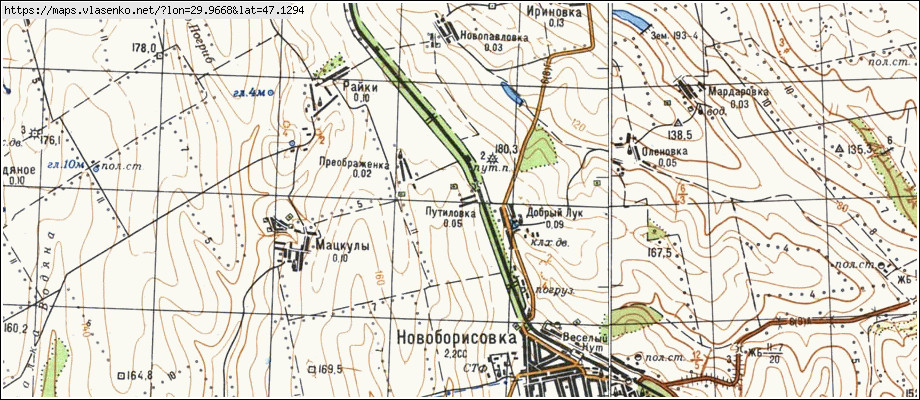 Карта ПУТИЛІВКА, Одеська область, Великомихайлівський район