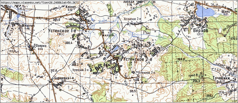Карта ДЕРМАНЬ ДРУГА, Рівненська область, Здолбунівський район