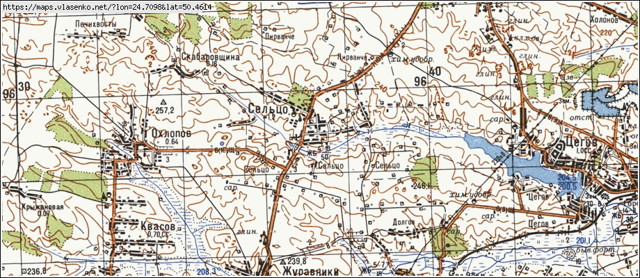 Карта СІЛЬЦЕ, Волинська область, Горохівський район