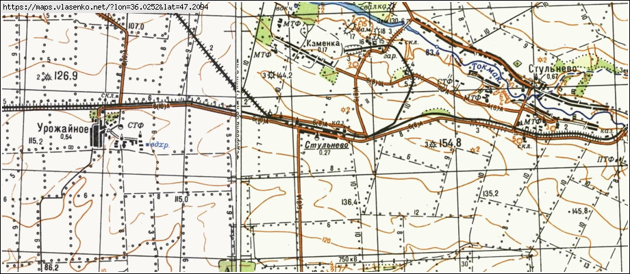 Карта СТУЛЬНЕВЕ, Запорізька область, Чернігівський район