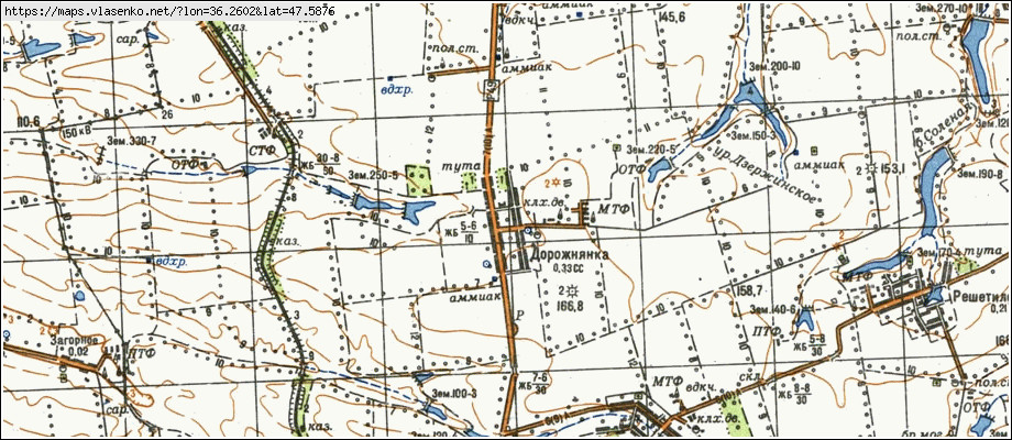 Карта ДОРОЖНЯНКА, Запорізька область, Гуляйпільський район