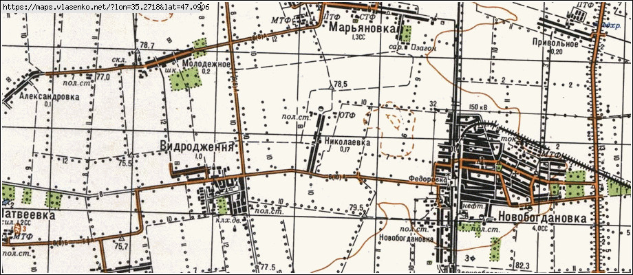 Карта МИКОЛАЇВКА, Запорізька область, Михайлівський район
