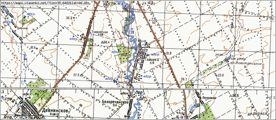 Карта ГАМІВКА, Запорізька область, Приазовський район