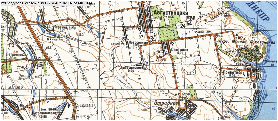Карта ЛЕМЕШИНСЬКЕ, Запорізька область, Запорізький район