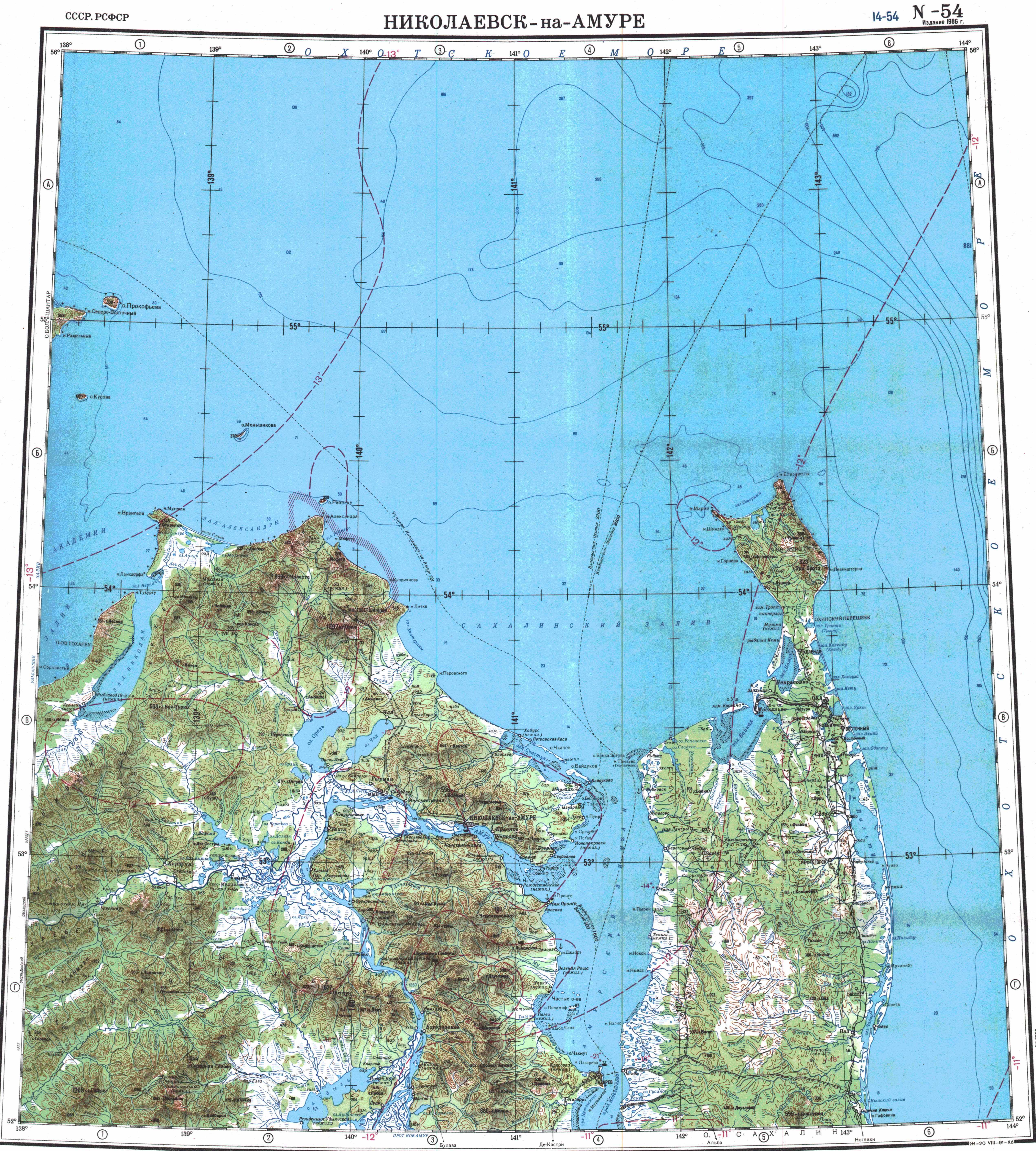 Остров ионы охотское море карта